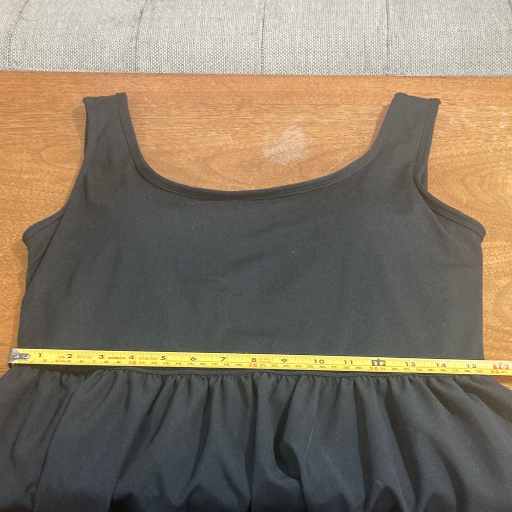 🏵️2for$40🏵️ Serra Black Sleeveless Midi Dress Built-In Bra Knit Top Flowy Skirt - Picture 14 of 16